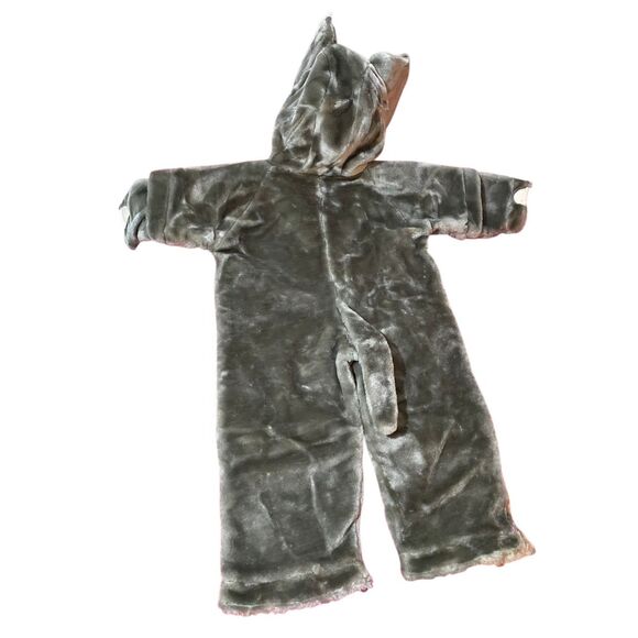 Kids elephant toddler costume furry warm zip up costume 2/4T - Picture 4 of 6